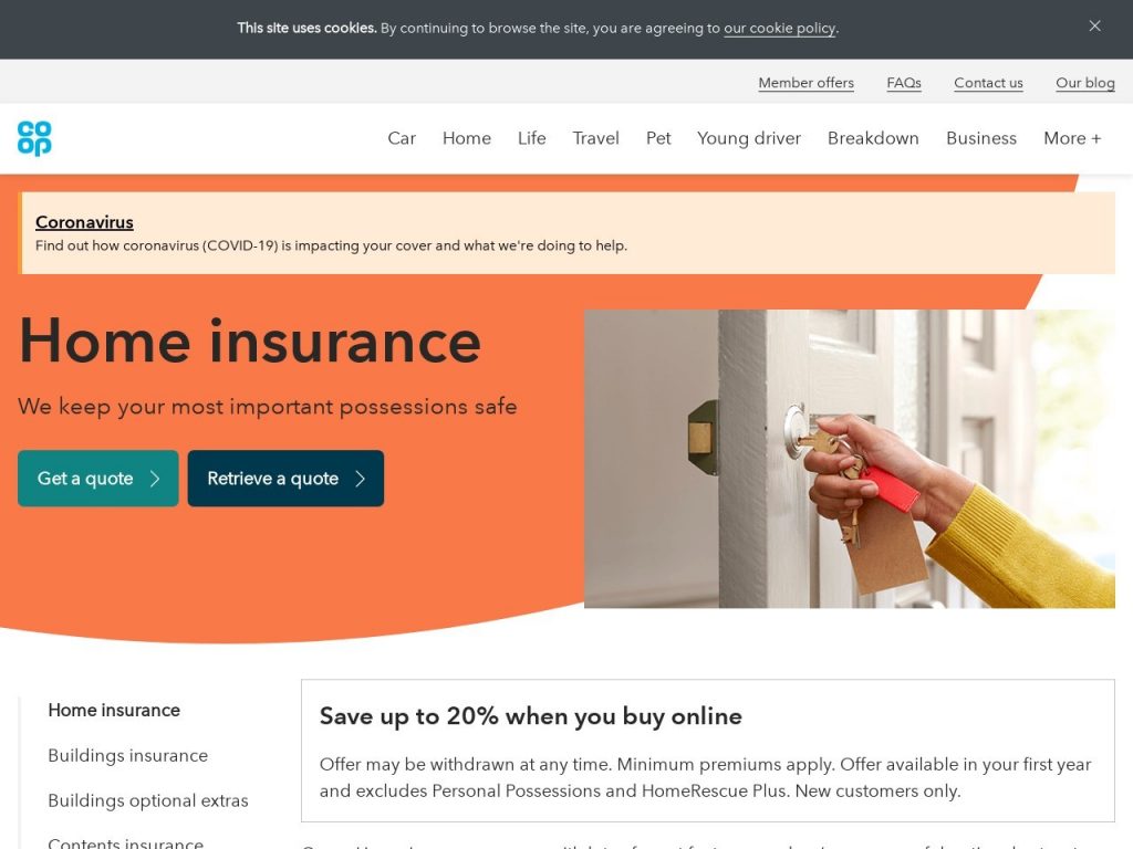 Co Op Insurance The Property Pages