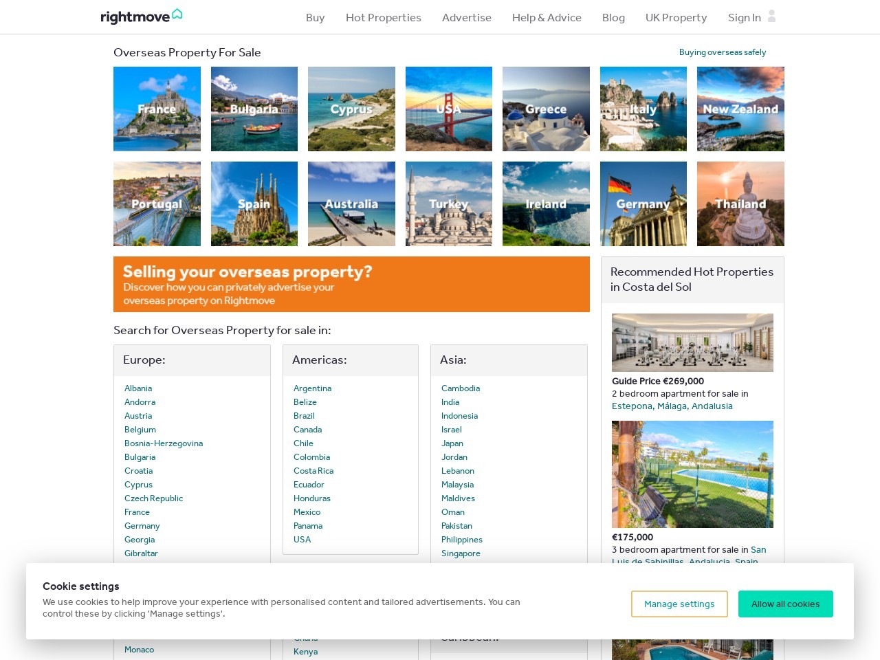 Rightmove Overseas The Property Pages