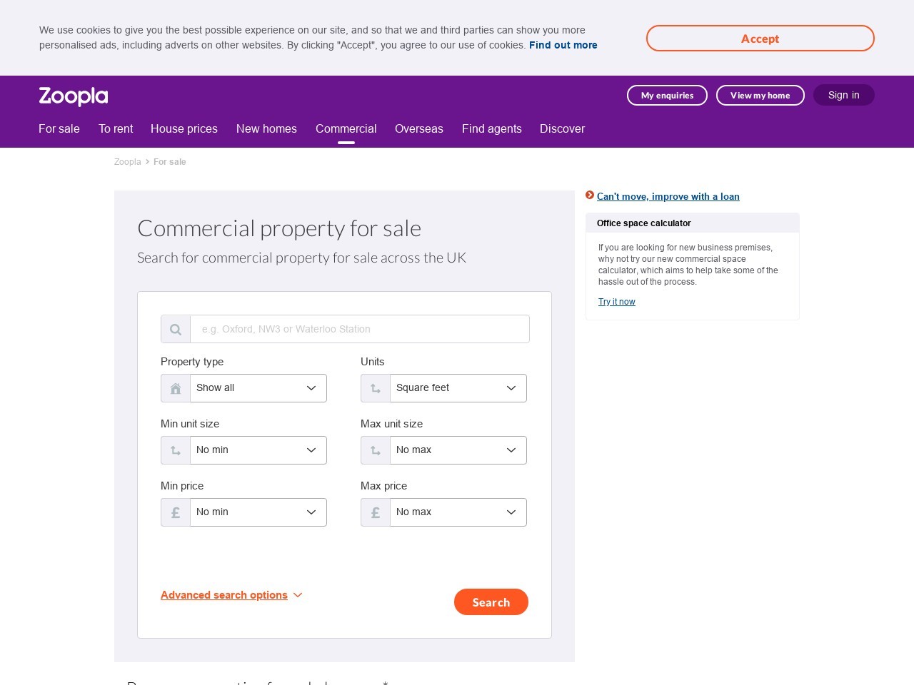 Zoopla Commercial Property The Property Pages